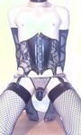 Sissy cd whore lingerie and chastity